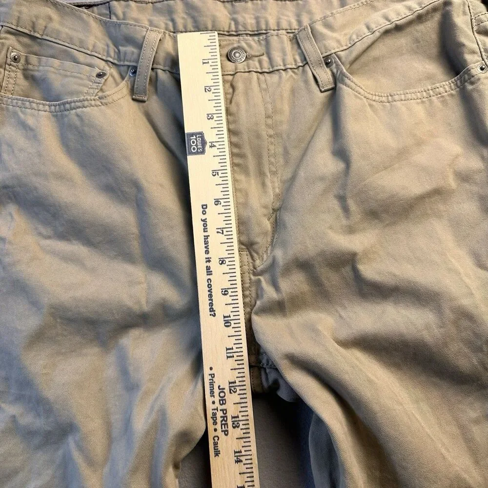 Levi's 514 Men's Beige Khaki Tan Jeans Straight Fit 38x32  White Tab